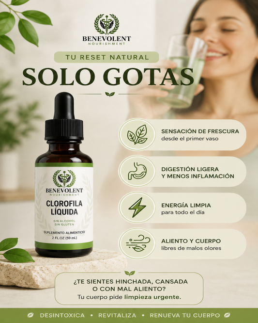 Clorofila Líquida — 59 ml · Bienestar Natural🌿