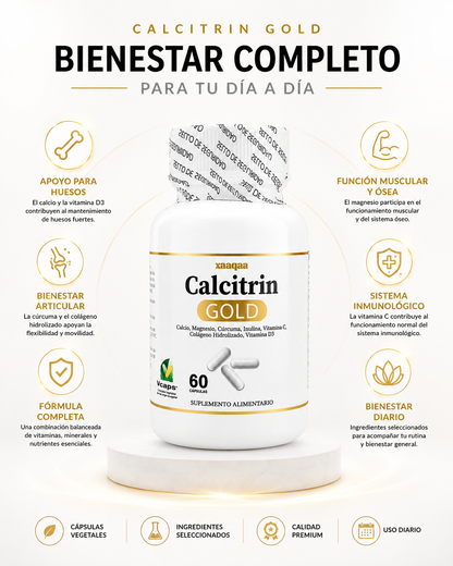 Calcitrin GOLD | Apoyo diario para tus huesos y articulaciones