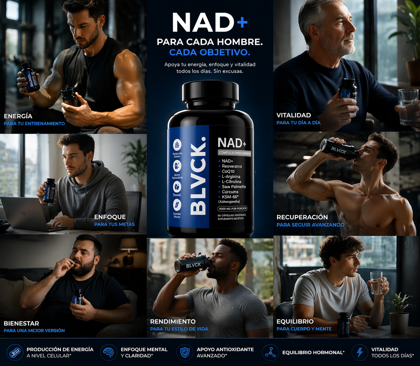 NAD Black Energy Complex 🔥 Recupera tu fuerza 🔥 Eleva tu rendimiento. 💪