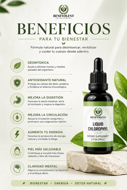 Clorofila Líquida — 59 ml · Bienestar Natural🌿