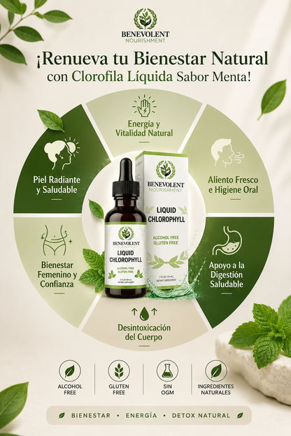 Clorofila Líquida — 59 ml · Bienestar Natural🌿