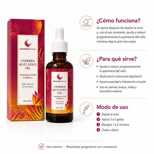 CYPERUS ROTUNDUS OIL X 60 ML | Reduce la apariencia del vello