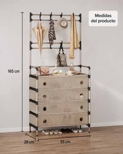 Organizador de Zapatos Con Perchero | Organiza más ocupando menos espacio