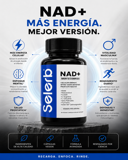 Selerb NAD+ Energy Complex 🔥 Recupera tu fuerza 🔥 Eleva tu rendimiento. 💪