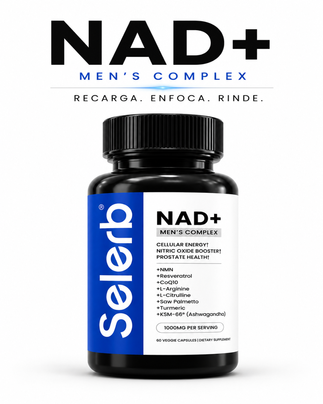 Selerb NAD+ Energy Complex 🔥 Recupera tu fuerza 🔥 Eleva tu rendimiento. 💪