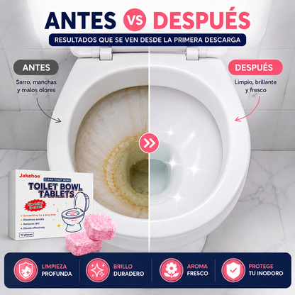 Pastillas Efervescentes para Limpieza de Inodoros