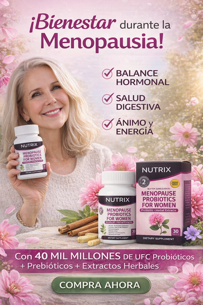Menopause Probiotic💗 Probiótico para aliviar síntomas de menopausia + bienestar diario💗
