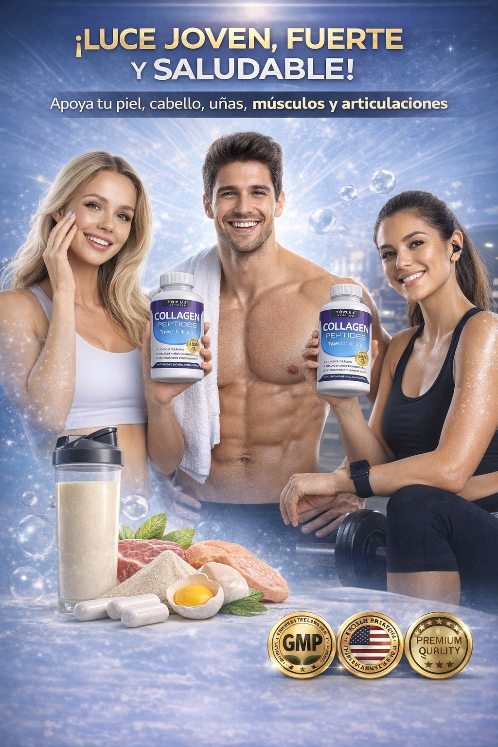 ✨ Collagen Peptides – Piel Firme & Articulaciones Fuertes