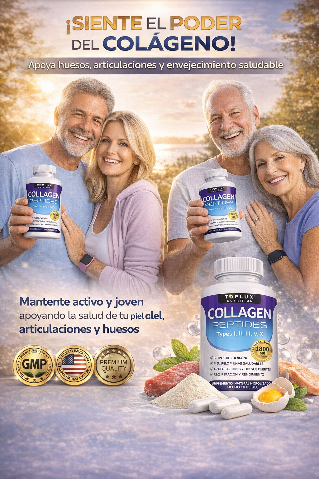 ✨ Collagen Peptides – Piel Firme & Articulaciones Fuertes