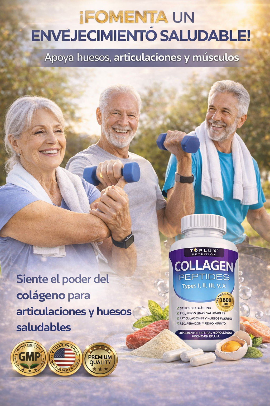 ✨ Collagen Peptides – Piel Firme & Articulaciones Fuertes