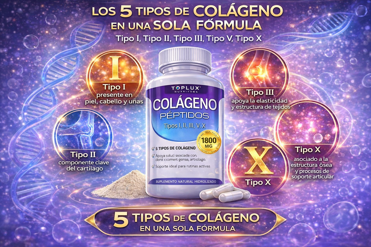 ✨ Collagen Peptides – Piel Firme & Articulaciones Fuertes