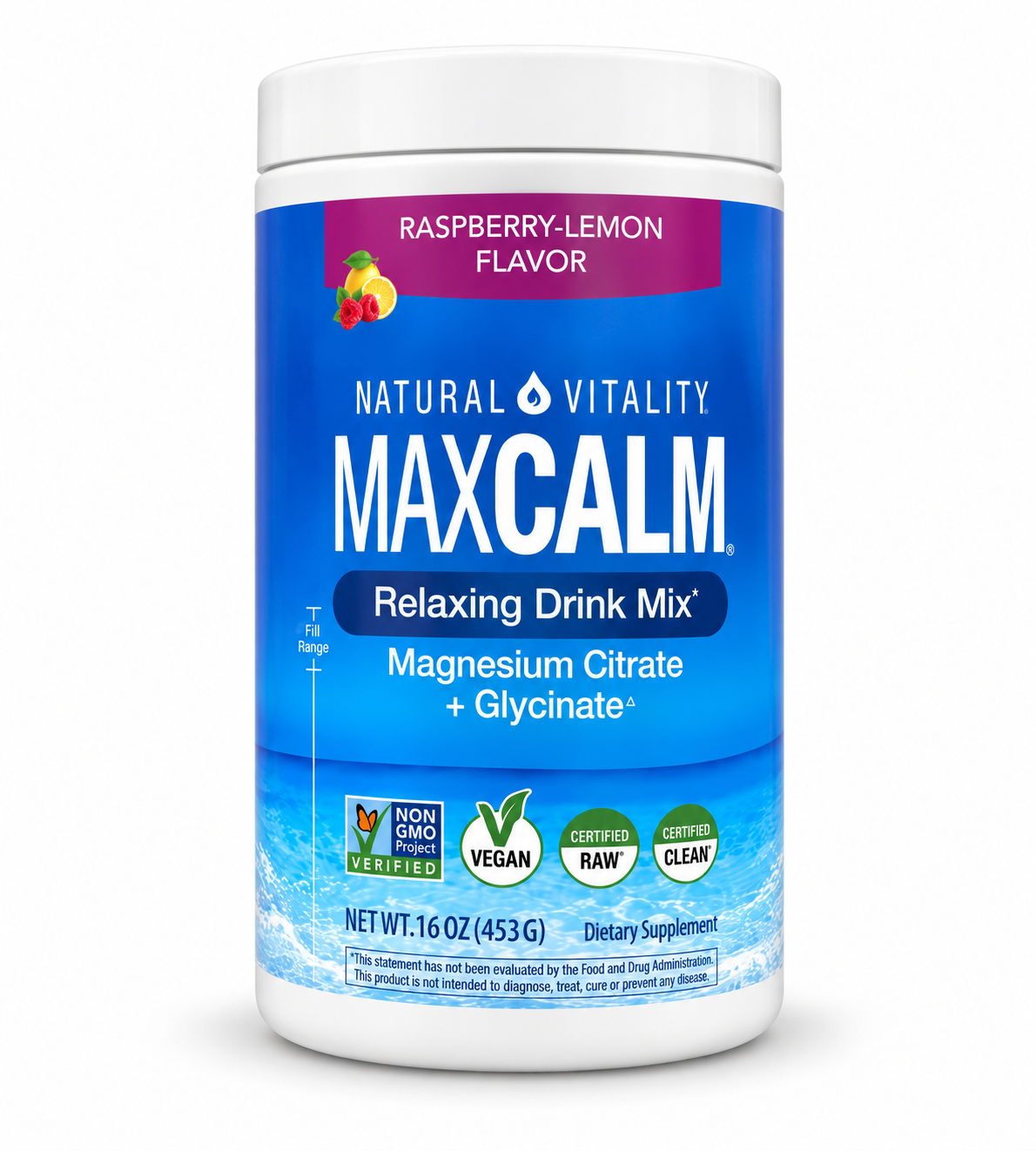MAXCALM 453 G | Citrato + Glicinato de Magnesio | Equilibrio