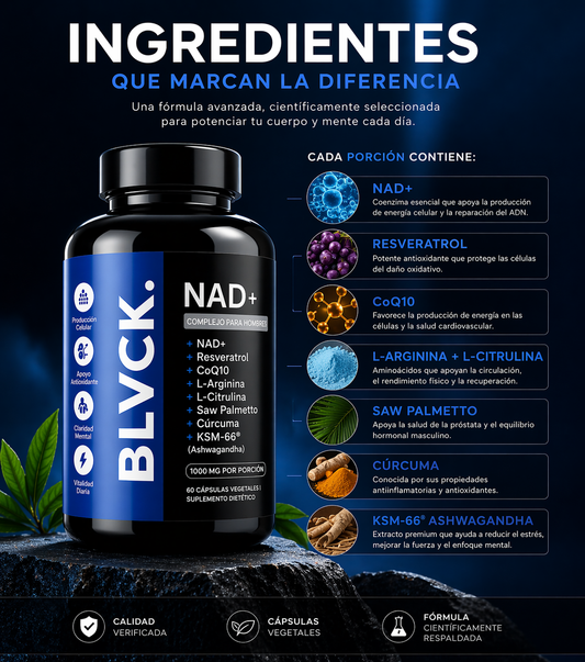 NAD Black Energy Complex 🔥 Recupera tu fuerza 🔥 Eleva tu rendimiento. 💪