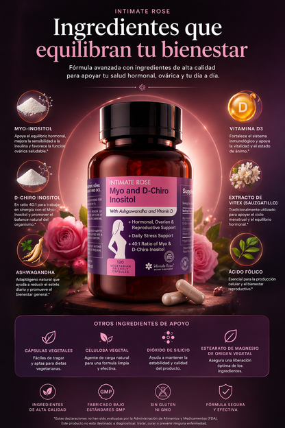 Myo & D-Chiro Inositol Woman 120 cap💊 ✨ Para tu bienestar diario💜