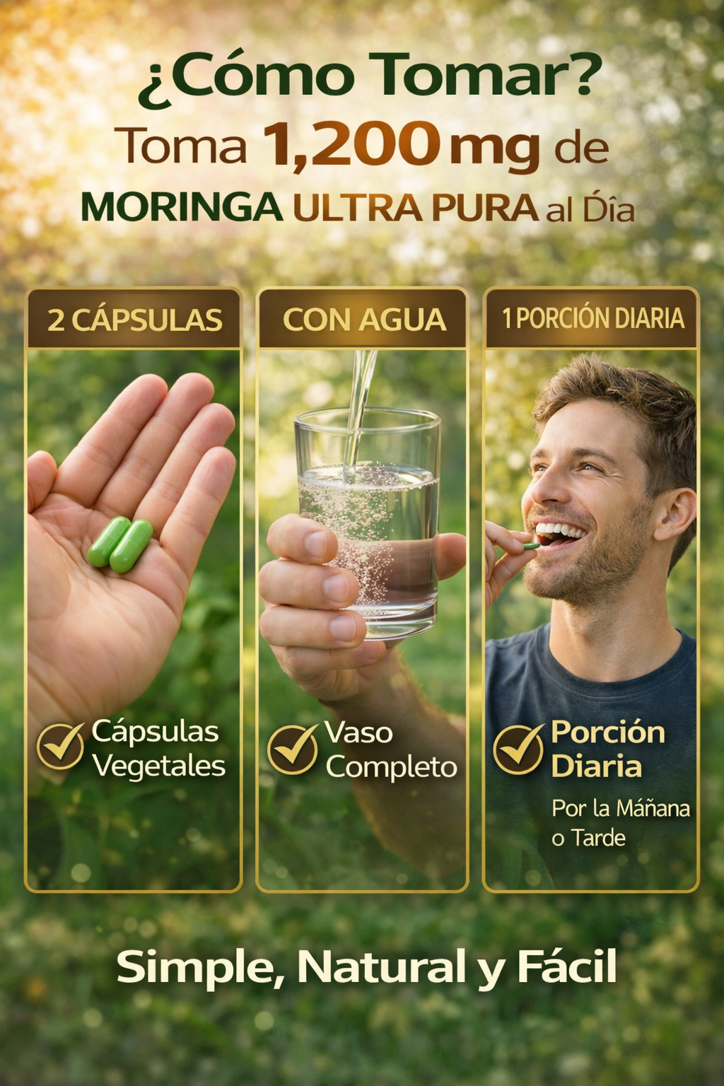 MORINGA NUTRITION 60 CAPSULAS “Tu dosis diaria de energía y bienestar ⚡💊”
